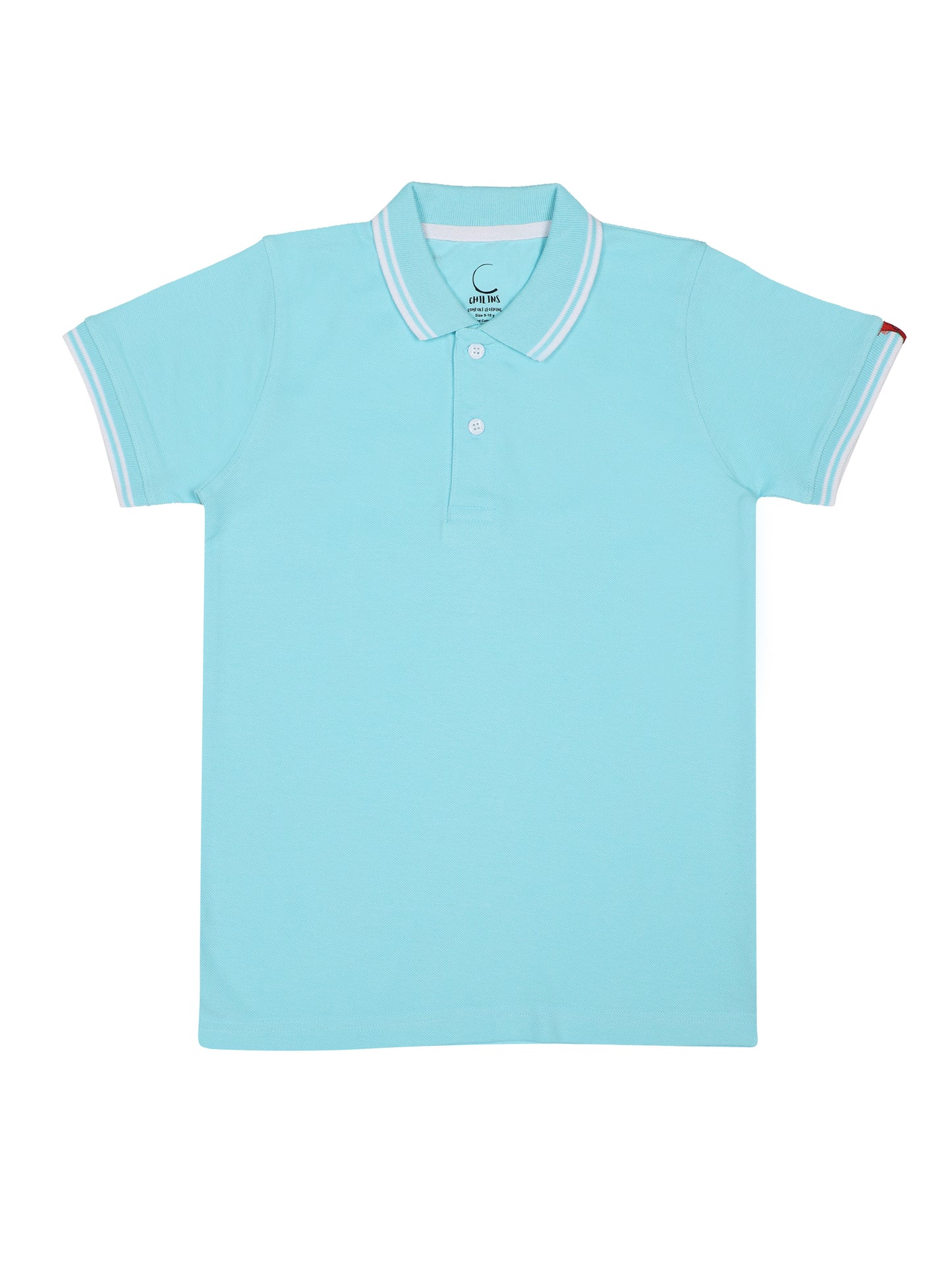 Chilins Kids Solid Polo Tshirt, Color - Sky blue