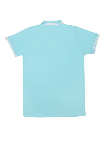 Chilins Kids Solid Polo Tshirt, Color - Sky blue