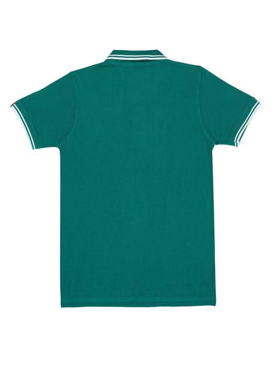 Chilins Boys Solid Polo Tshirt, Color- Green